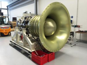 A 10-stage high-pressure compressor, the largest built for a Rolls’s large engine, will undergo rig tests this year. The compressor will be a feature of both the Advance and UltraFan. Credit: Rolls-Royce